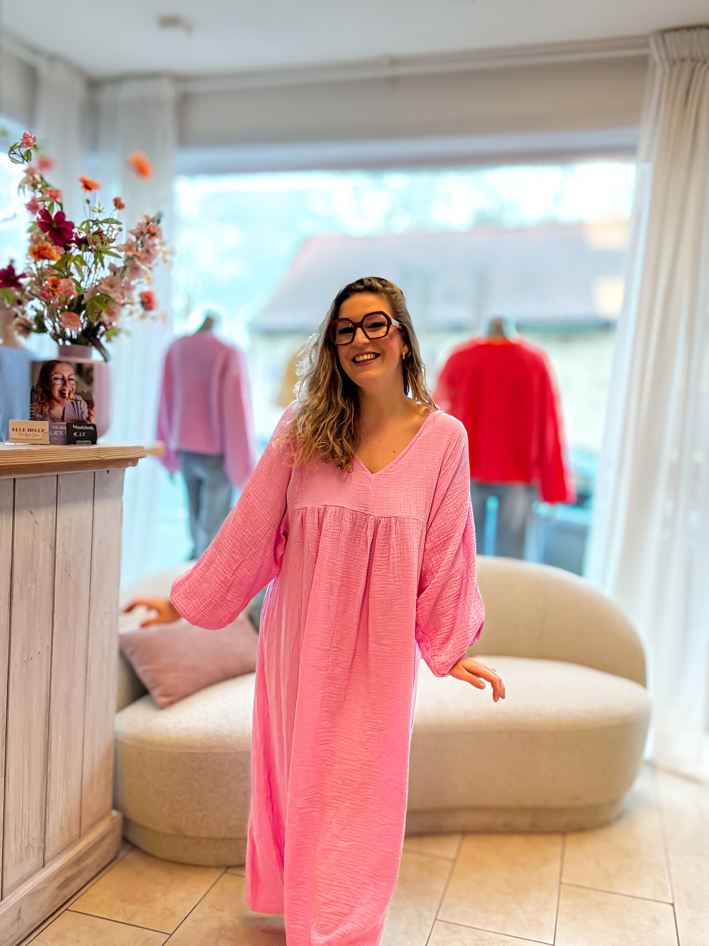 Demi jurk | roze