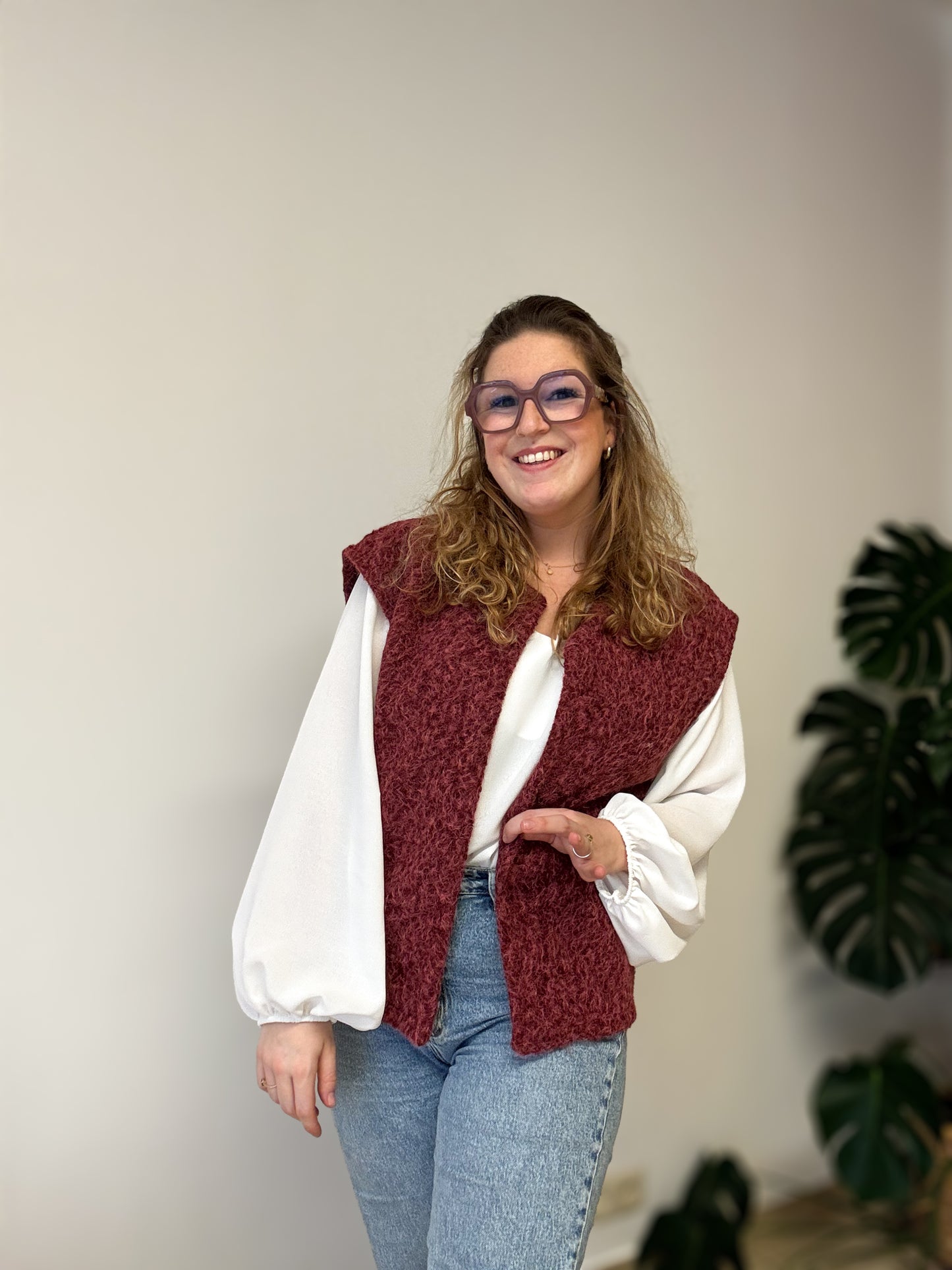 Bliss gilet | Bordeaux