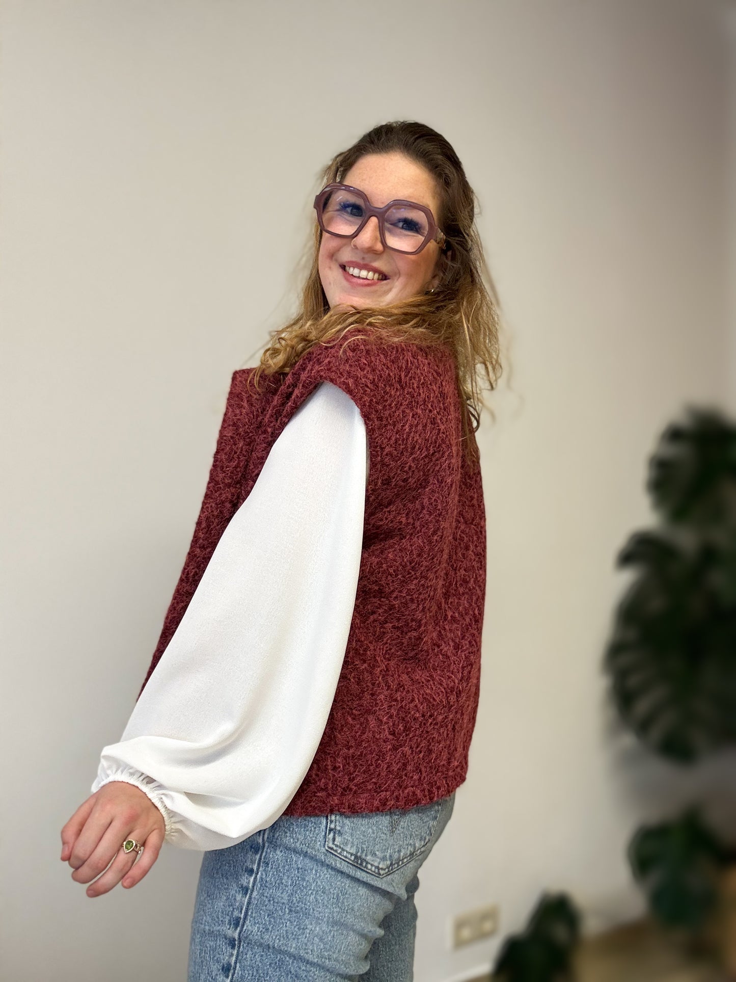 Bliss gilet | Bordeaux