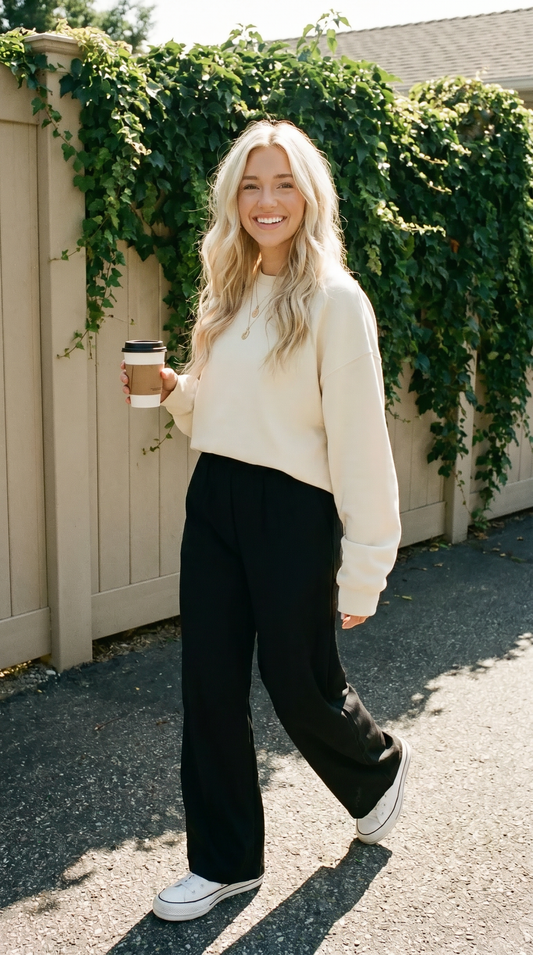 Féline pantalon | zwart