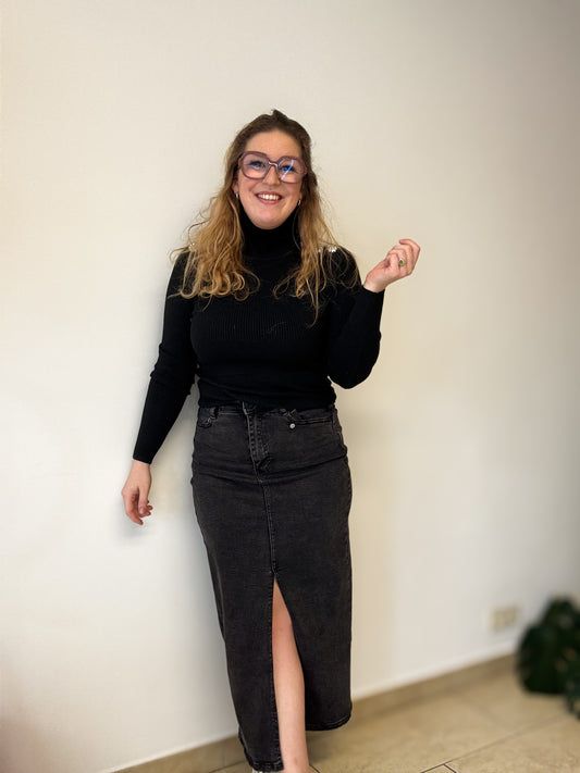 Amélie stretch rok | zwart