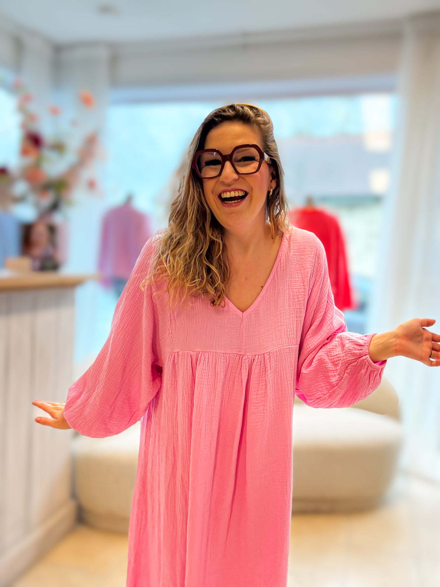 Demi jurk | roze