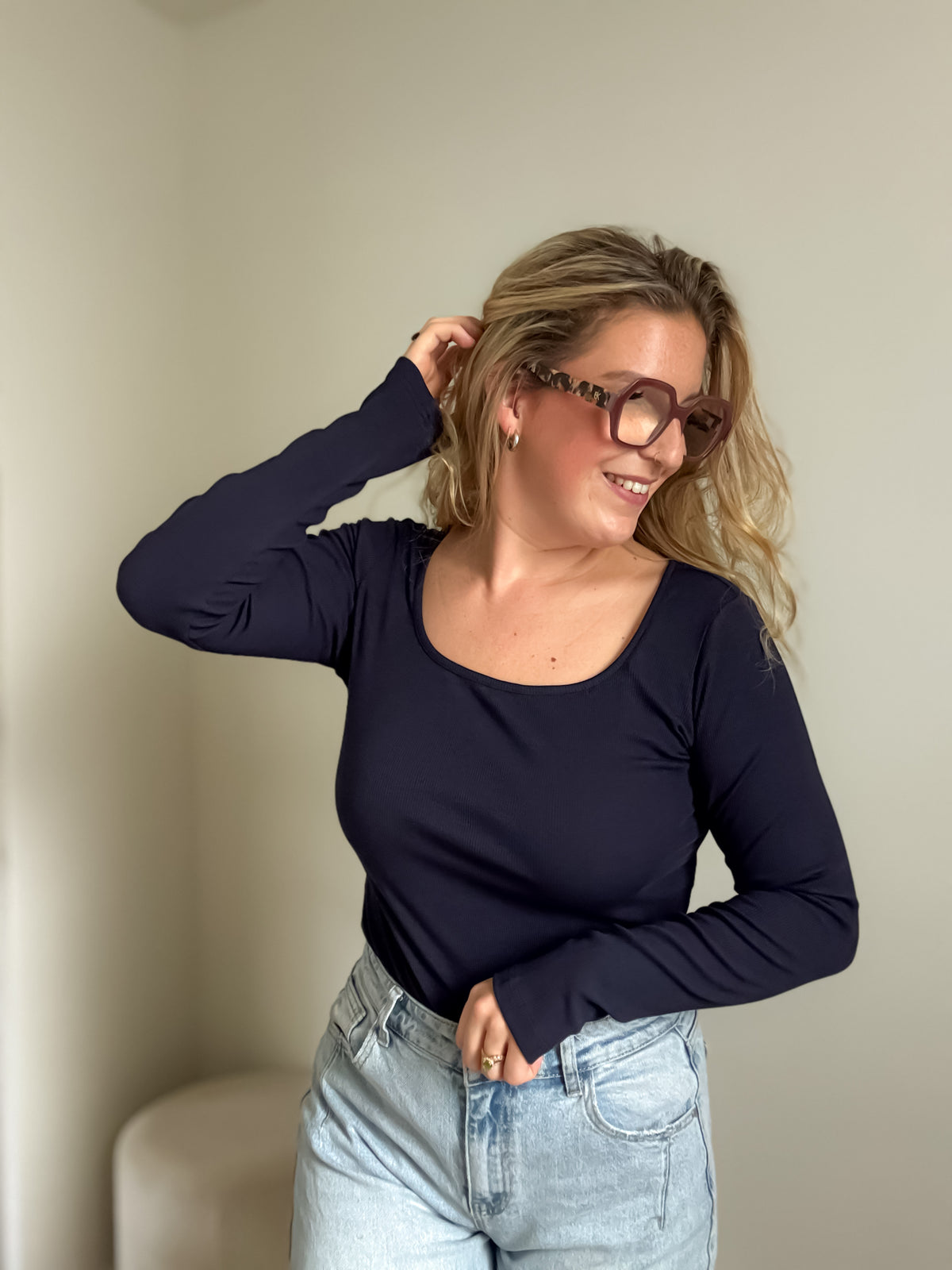 Jenna top | marine