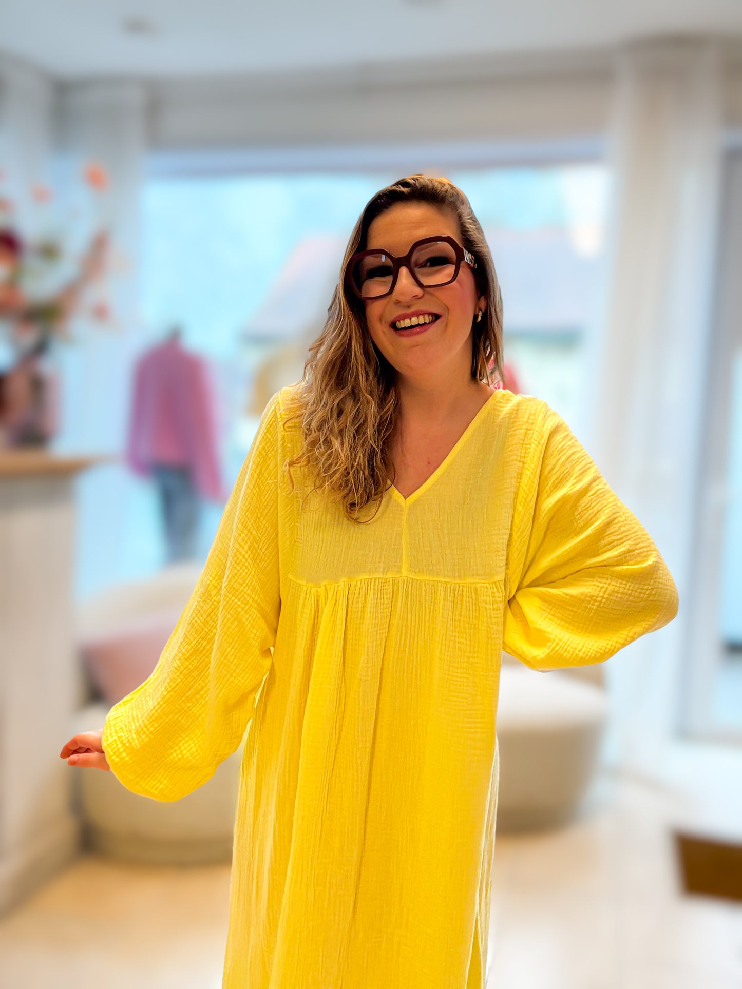 Demi jurk | geel