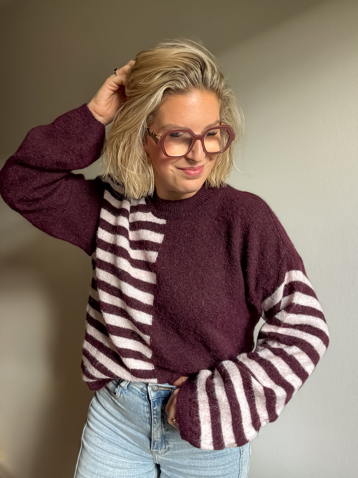 Nona knit | Burgundy
