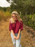Marie top | bordeaux