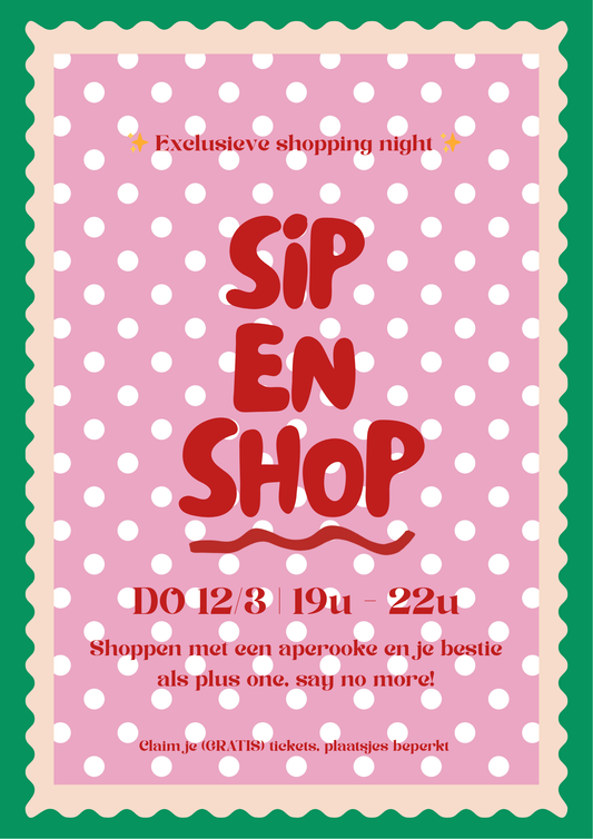 🥂 SIP & SHOP 🛍️ | 12/3 19u-22u